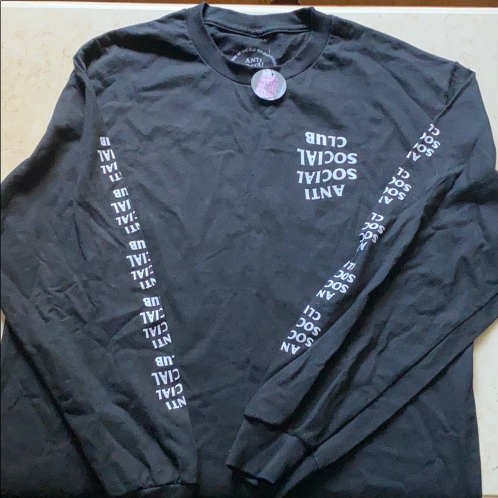 anti social social club long sleeve upside down